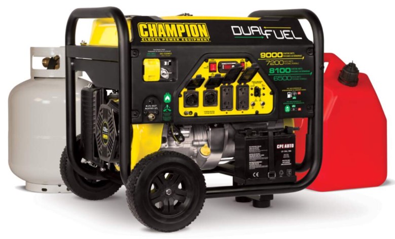 Champion Dual Fuel generator